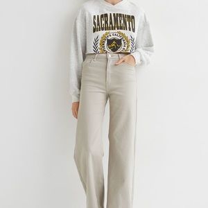 Beige twill pants from H&M